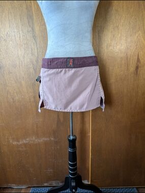 Purple and Mauve Outdoor Skirt with Logo Waistband